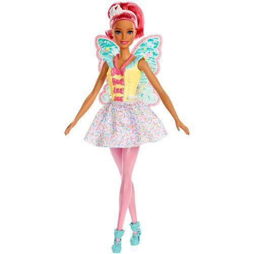 Barbie Dreamtopia Fada Cabelo Rosa - Mattel