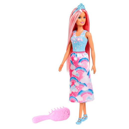 Barbie Dreamtopia Hair Princess Rosa - Mattel