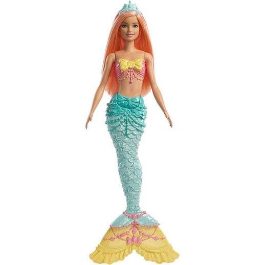 Barbie Dreamtopia Sereia Cabelo Laranja - Mattel