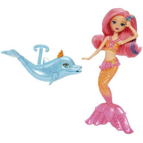 Barbie e a Sereia das Pérolas Mini Sereia Rosa e Laranja - Mattel