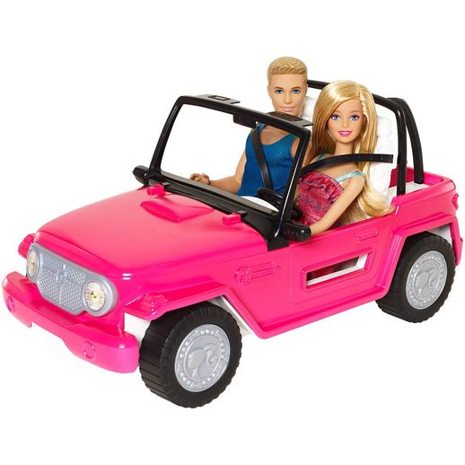 Barbie e Ken no Veículo de Praia - Mattel