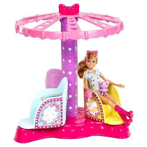 Barbie Família Irmãs no Parque Carrossel das Irmãs - Mattel