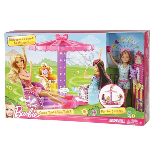 Barbie Família Irmãs no Parque Carrossel das Irmãs - Mattel