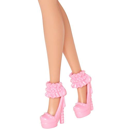 Barbie Fashion And Beauty - Rosa C/ Detalhes Preto - Mattel