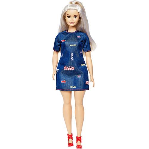 Barbie Fashionista Vestido Azul - Mattel