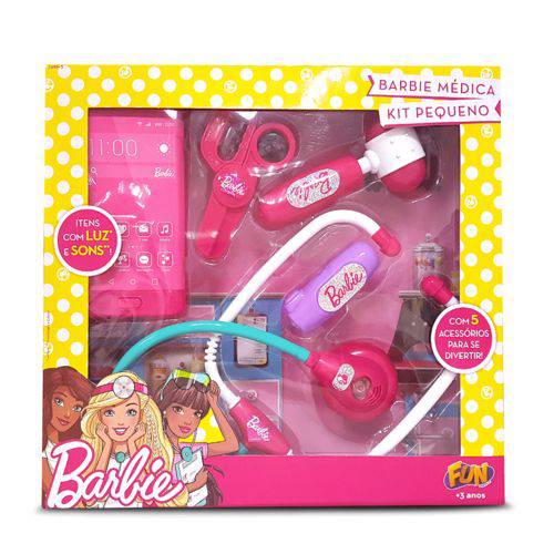 Barbie Kit Médica Pequeno com Bip - Fun Divirta-Se