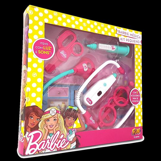 Barbie Kit Médica Pequeno com Termômetro - Fun Divirta-se