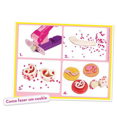 Barbie Massinha Cookies Coloridos - Fun Divirta-Se