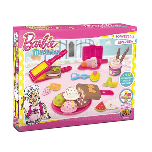Barbie Massinha Sorveteria Divertida - Fun Divirta-Se