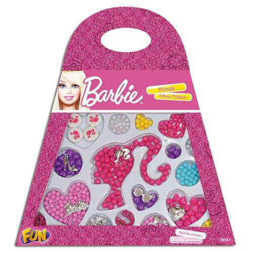 Barbie Miçanga Bolsinha Média Coração - Fun Divirta-Se