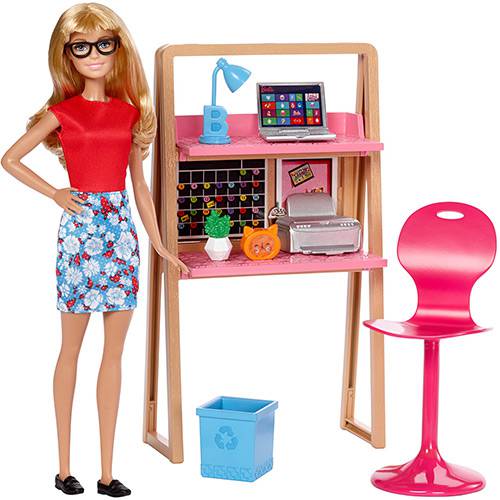 Barbie Móvel com Boneca Office - Mattel