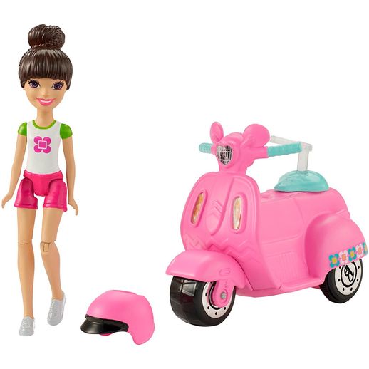 Barbie On The Go Lambreta Rosa e Boneca - Mattel