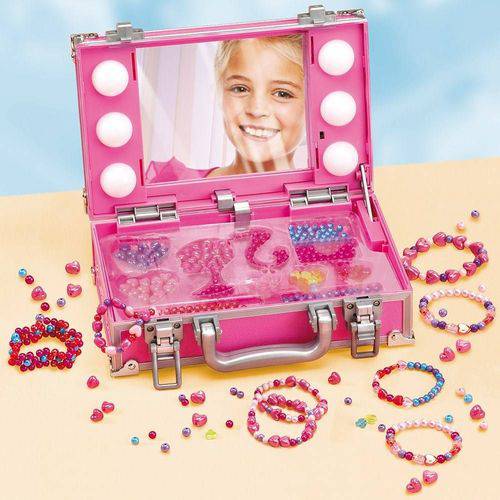 Barbie Porta Jóias com Miçangas Luzes Modelo Coração - Fun Divirta-Se