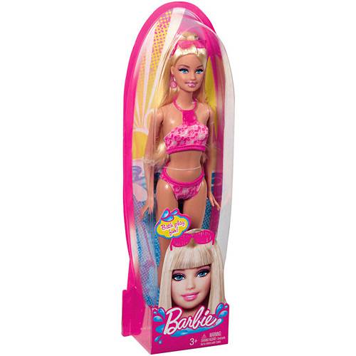 Barbie Praia Loira Biquíni - Rosa - Mattel
