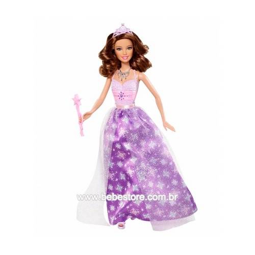 Barbie Princesa Moderna Morena com Vestido Roxo