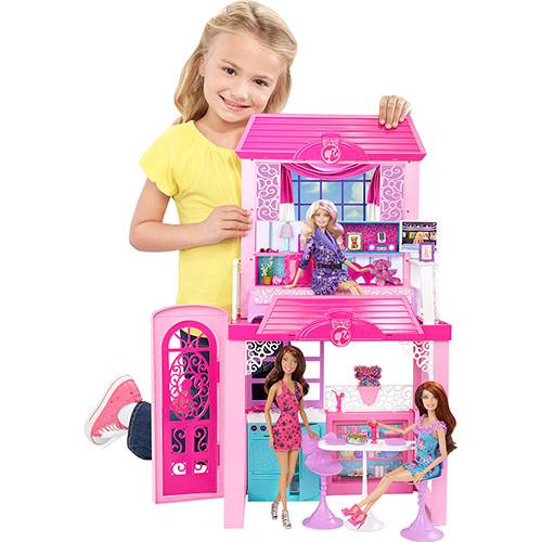 Barbie Real Casa com Boneca 2013 Mattel