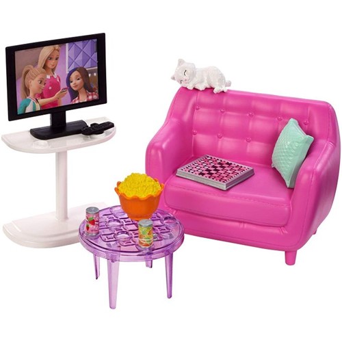 Barbie Real - Móveis Básicos - Sala de Televisão Fxg36 - MATTEL