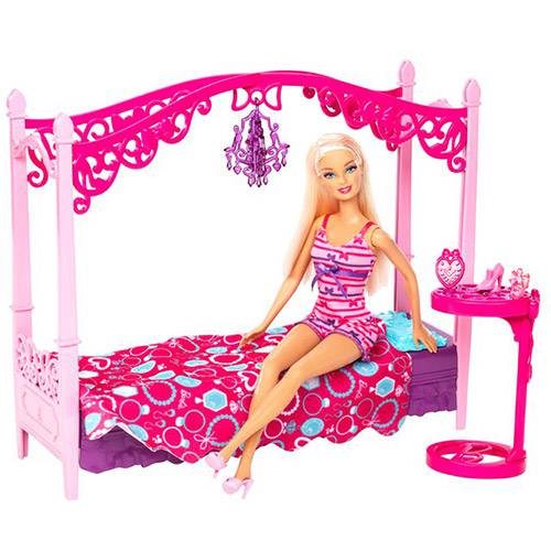 Barbie Real Móvel com Boneca - Cama