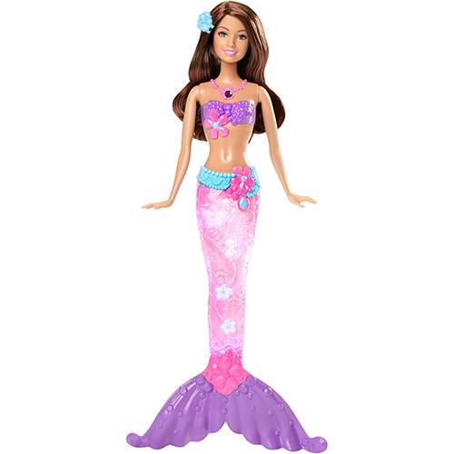 Barbie Sereia Luz e Brilho Lilás - Mattel