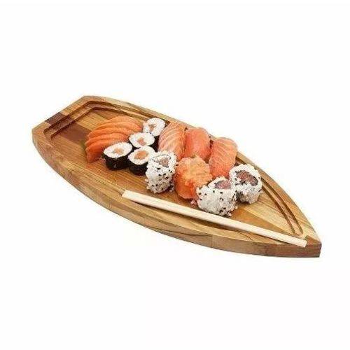 Barco de Madeira Teca para Sushi - Primewood