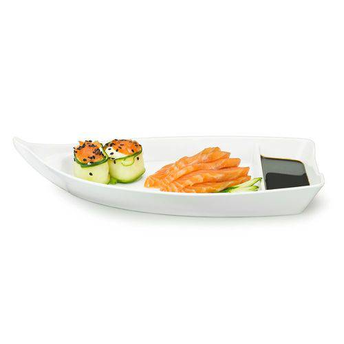 Barco P/ Sushi Sashimi Grande Melamina 60x26x9,8 Cm 3,5 L