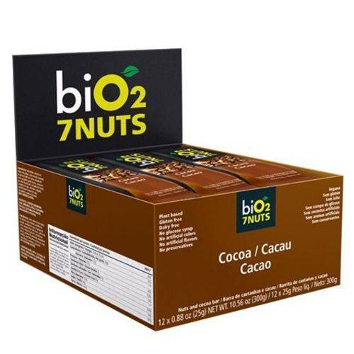 Barra Cacau Nuts 12un X 25g Bio2