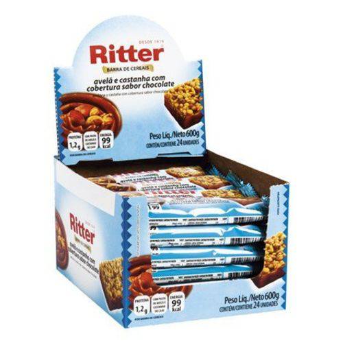 Barra Cereal Avelã/castanha/chocolate 25g 24un Ritter