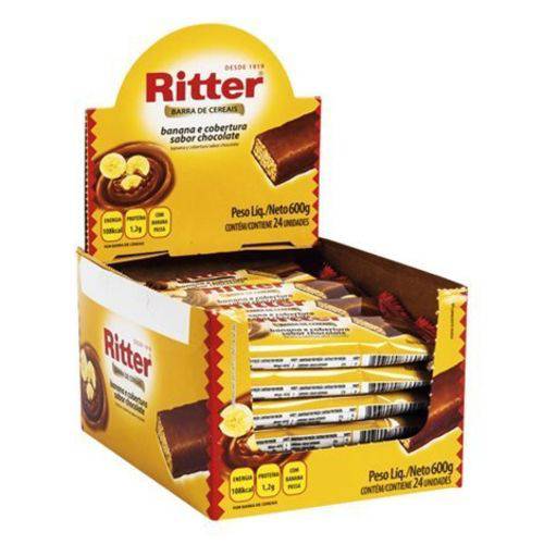 Barra Cereal Banana/chocolate 25g 24un Ritter