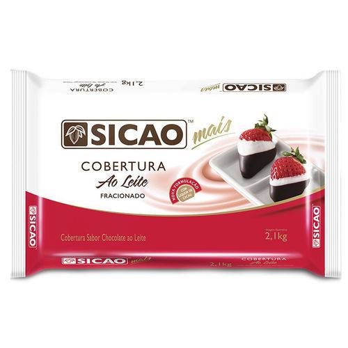 Barra Chocolate Cobertura Mais ao Leite 2,1kg - Sicao