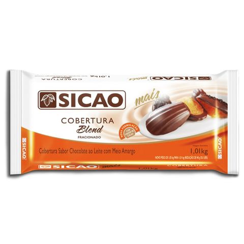 Barra Chocolate Cobertura Mais Fácil Blend 2,1kg - Sicao