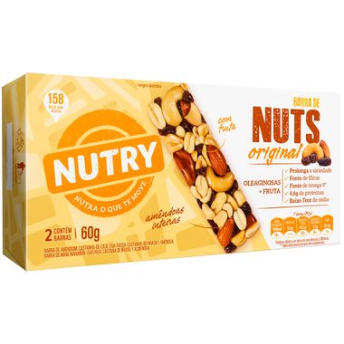 Barra de Cereais Original Nutry Nuts 2x30g