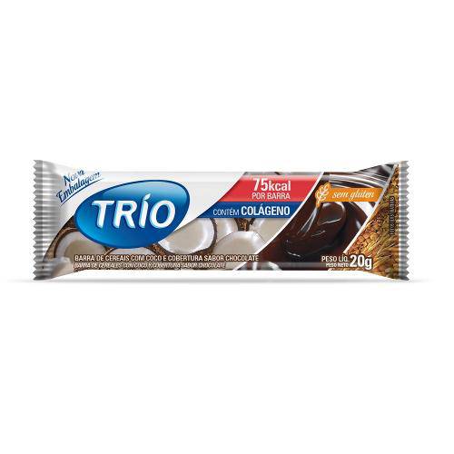 Barra de Cereais Trio Coco com Chocolate 1 Unidade de 20g