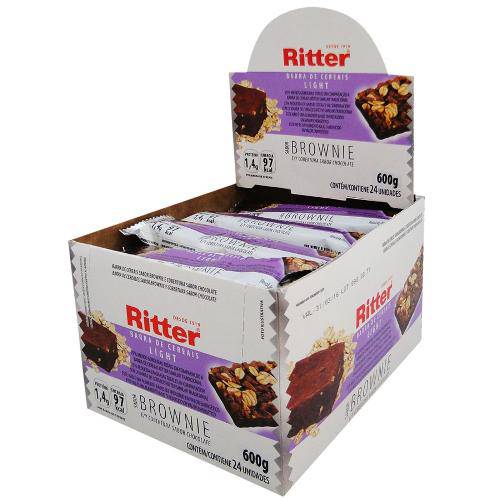 Barra de Cereal Light Brownie Chocolate Ritter Cx 24un (22g)