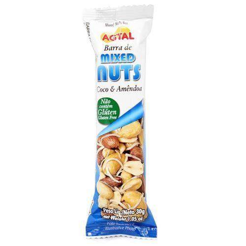 Barra de Cereal - Mixed Nuts Coco e Amêndoa 1 Unidades - Agtal