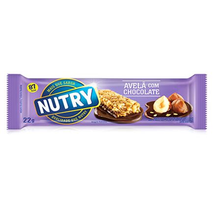 Barra de Cereal Nutry Avelã Chocolate 22g