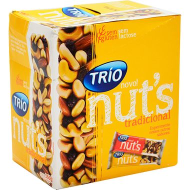 Barra de Cereal Nuts Tradicional Trio 12x30g