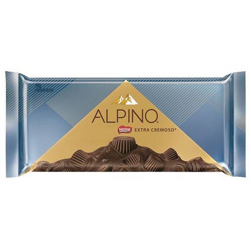 Barra de Chocolate Alpino Extra Cremoso Nestlé 98g