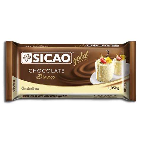 Barra de Chocolate Branco Gold 1,05 Kg - Sicao