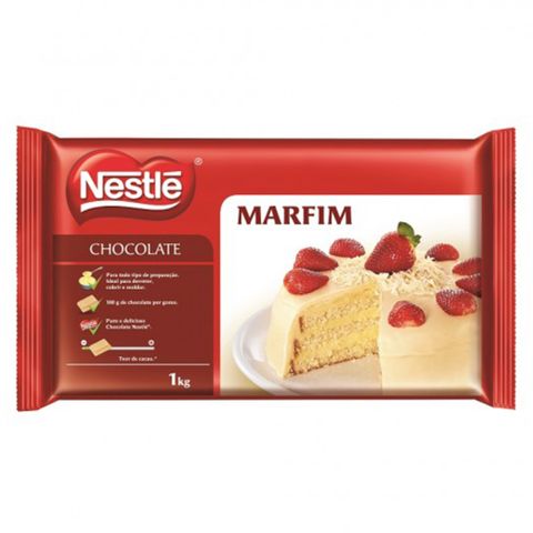 Barra de Chocolate Branco Marfim 1kg - Nestlé