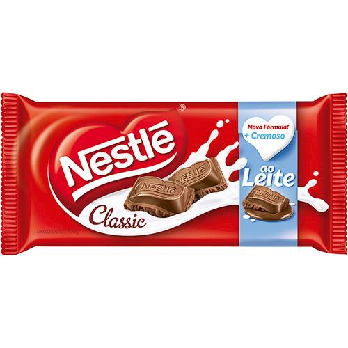 Barra de Chocolate Classic ao Leite Nestlé 150g