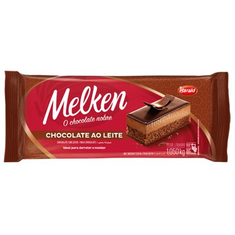Barra de Chocolate Melken ao Leite 1,05kg - Harald
