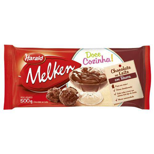 Barra de Chocolate Melken ao Leite 500g - Harald