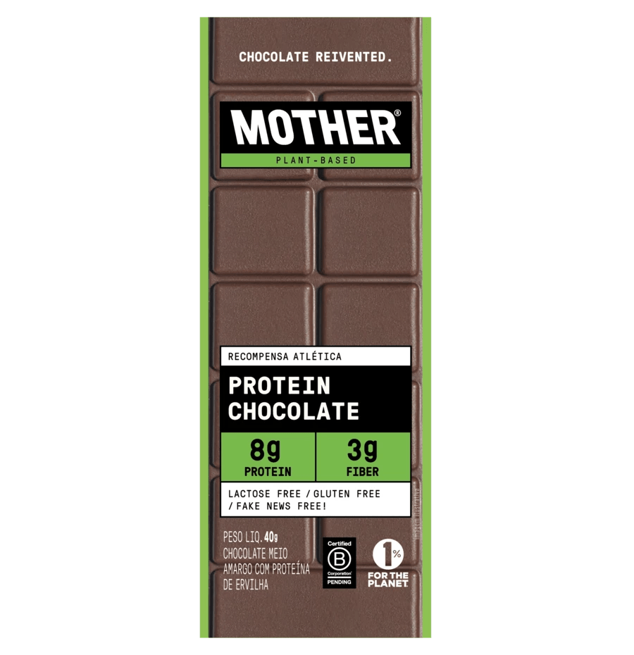 Barra de Chocolate Proteíca 40g - Mother Nutrients