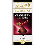 Barra de Chocolate Suíço Excellence Cranberry Intense Lindt 100g