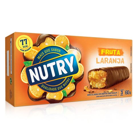 Barra de Frutas Nutry Laranja C/3 - Nutrimental