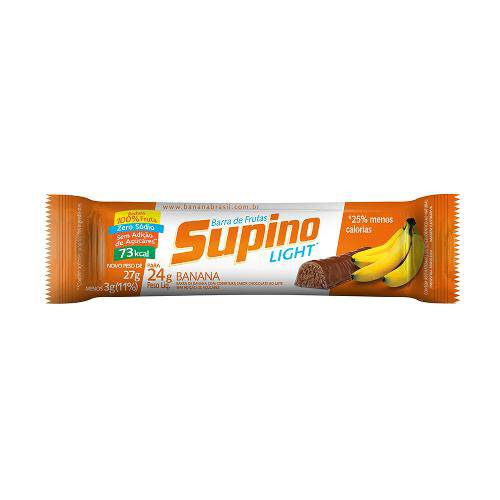 Barra de Frutas Supino Light Banana com Chocolate 24g