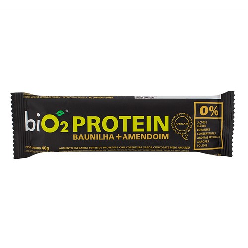 Barra de Proteína BiO2 Protein Baunilha e Amendoim com 40g