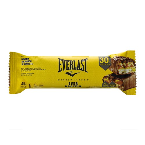 Barra de Proteína Everlast Amendoim com Recheio de Chocolate 50g