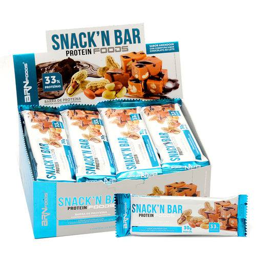 Barra de Proteina Snack’n Foods Caixa 24 Unidades – Brnfoods