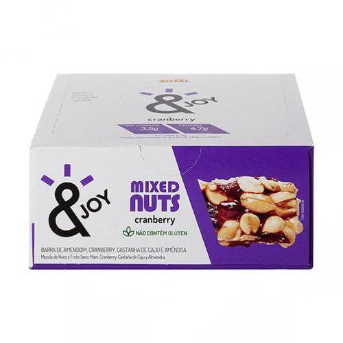 Barra Mixed Nuts &JOY Cranberry 30g X 12 - Agtal